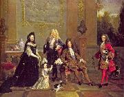 Nicolas de Largilliere Louis XIV and His Family Spain oil painting artist